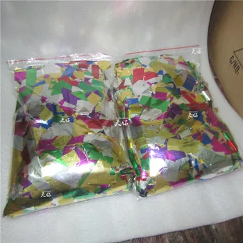 

Free shipping 2KG/lot colour Optional Rectangle Shape confetti paper for confetti cannon machine & Confetti Machine