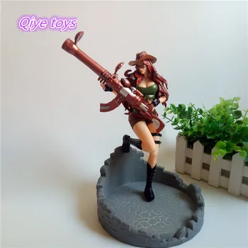 

Big Chest SEXY Toy Caitlyn the Sheriff of Piltover sniper artillery GAME women busty breasts PVC Figures Collectible model Doll