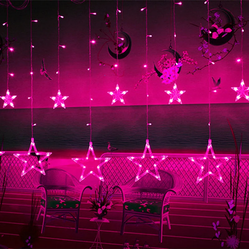 Xsky estrella de hadas Luces de cadena cortina Girnaldas Luces Navidad Led de iluminación de vacaciones de Navidad jardín al aire libre decorativa lámpara de Navidad Xsky estrella de hadas Luces de cadena cortina Girnaldas Luces Navidad Led de iluminación de vacaciones de Navidad jardín al aire libre decorativa lámpara de Navidad