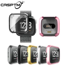 Ultra-thin Soft Plating TPU Case Cover For Fitbit Versa Full Protection Silicone Cases wearable devices Smart watch accessories