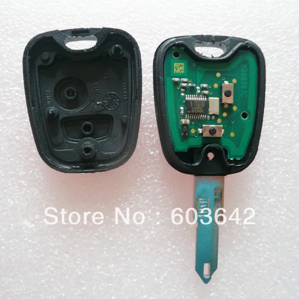 Peugeot 2BT 206 remote control key Peugeot 206 Transponder Key 434mhz with ID46 chiptransponder