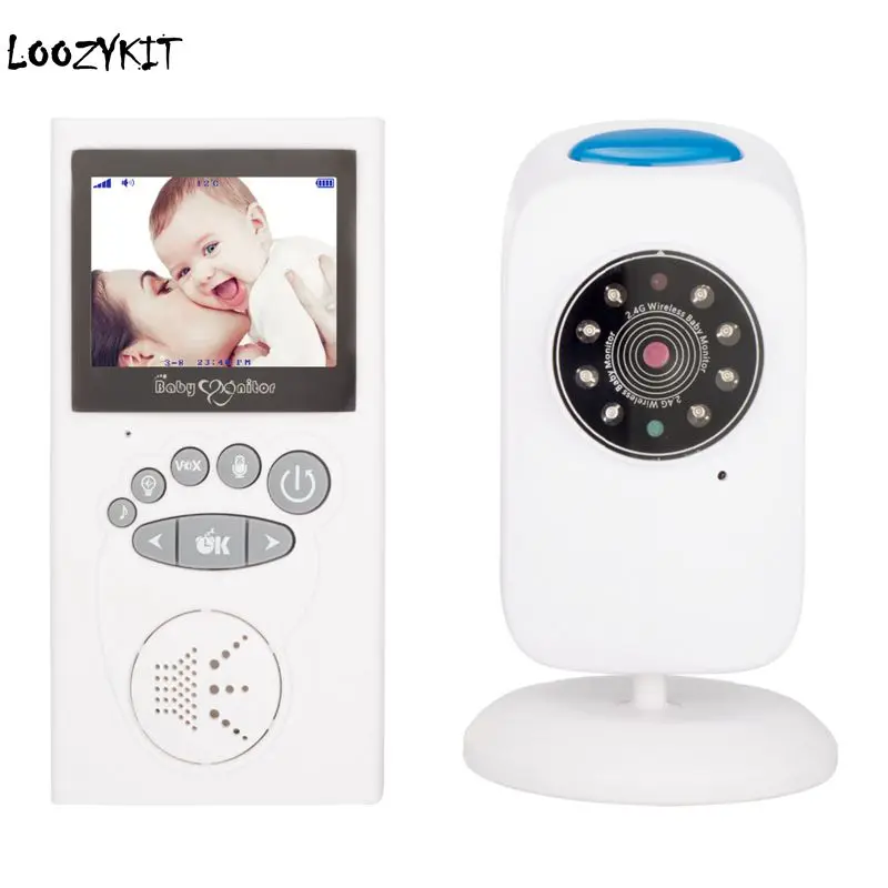 

2.4 inch Wireless Video Color Baby Monitor High Resolution Baby Nanny Security Camera Night Vision Temperature Monitoring