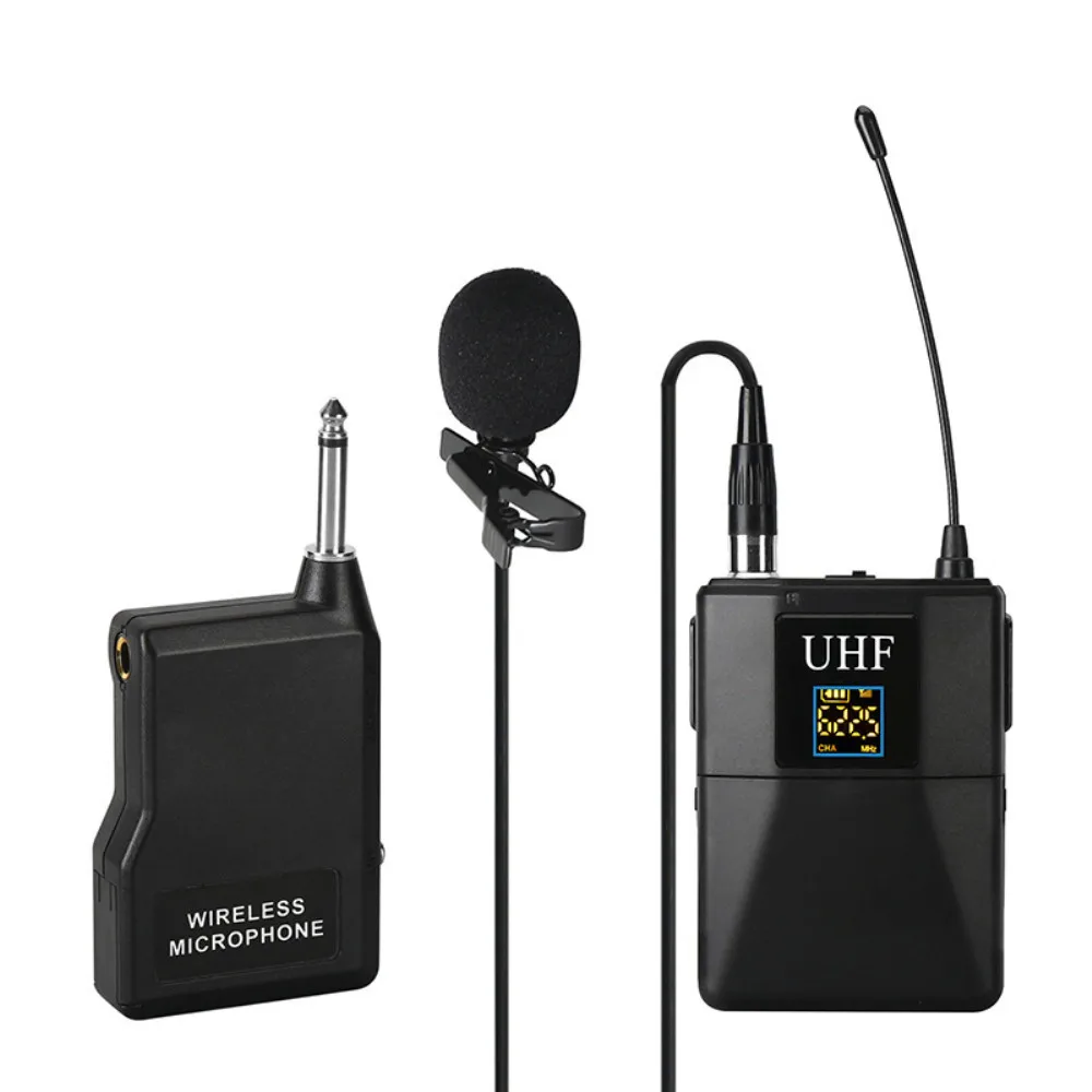 

Lavalier Microphone Mini Clip Mic for Bus Audio Teaching Speech Stage Performance Karaoke Handheld UHF Wireless Microphone