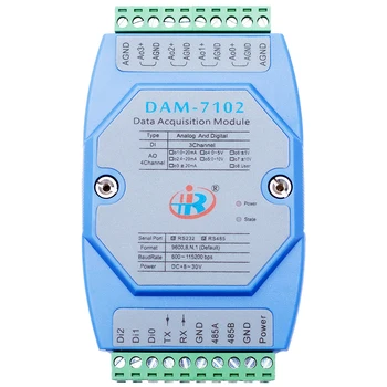

DAM7102 Digital Input Analog Output Voltage and Current Mixing Module RS485RS232\Modbus