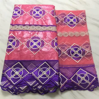 

African Lace Fabric African Bazin Riche Fabric High Quality Bazin Riche With beads For Women Wedding dress PL5-81