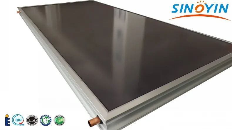flat plate solar collector with imported selective coating absorber panel thermal collectors | Обустройство дома