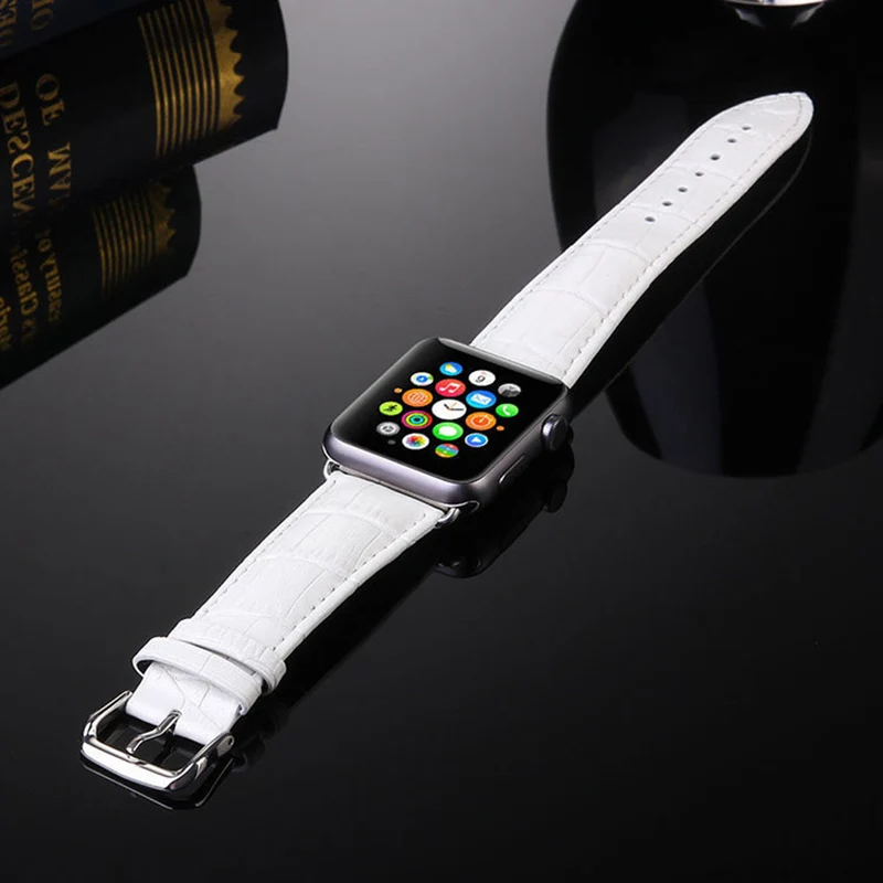 white Quality Genuine Cow leather strap bracelet watch band 42mm 38mm Apple iWatch new series 1 2 3 for sale white Quality Genuine Cow leather strap bracelet watch band 42mm 38mm Apple iWatch new series 1 2 3 for sale