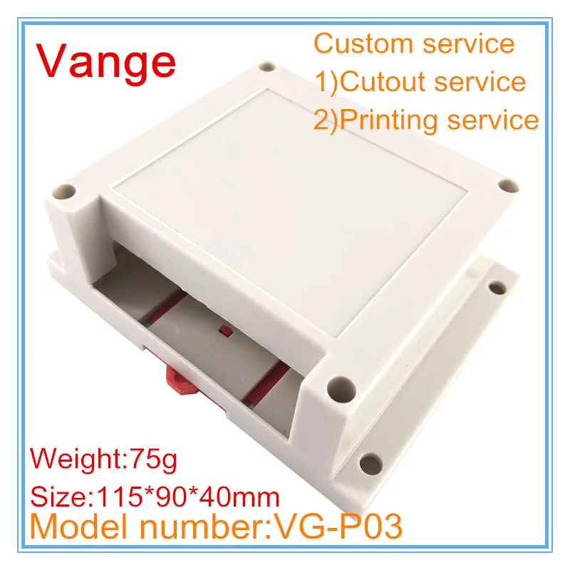 1 шт./партия форма сделанная din-рейка распределительная коробка 115*90*40 одна сторона мм дизайн корпус из АБС-пластика Корпус для устройства поддержки питания