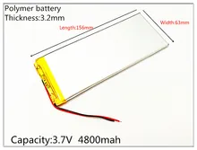 3263156 The tablet battery 3 7V 4800mAH 3263156 Polymer lithium ion Li ion battery for tablet