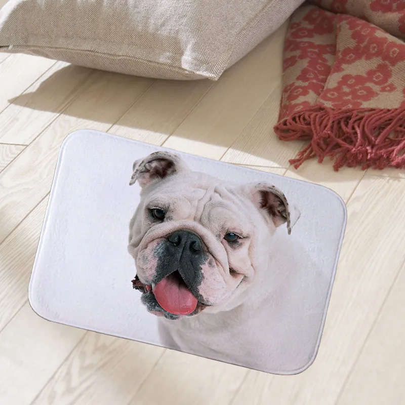 Buy French bulldog DoorMats Colorful Spots Carpets for