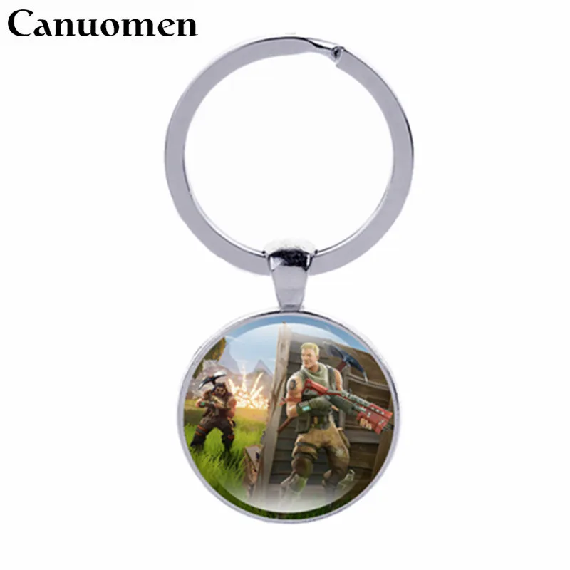 

Canuomen Hot Game Fortnight Keychain Fashion Car Keyrings Gifts for Children Game Fans Trendy chaveiro Key chain Jewelry
