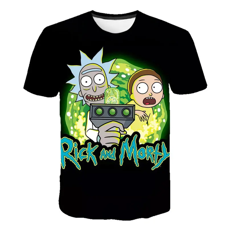 Hip Hop Fashion Brand Clothing Rick and Morty 3D T Shirt Casual Short Sleeve Men's T-Shirts Anime Cool rick y morty Graphic Tees - Цвет: PQ TS6911