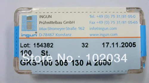 

100 шт./лот, INGUN GKS-100-305-130, GKS-100, 305, 130 A, 2000, пружинный тестовый зонд, Pogo Pin, изготовленный в Тайване