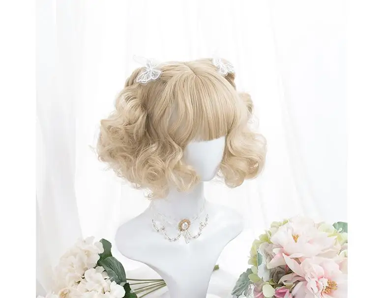 Принцесса сладкий японский парик Лолиты длинные вьющиеся "Снежные" каждый день парик из Лолиты сестры