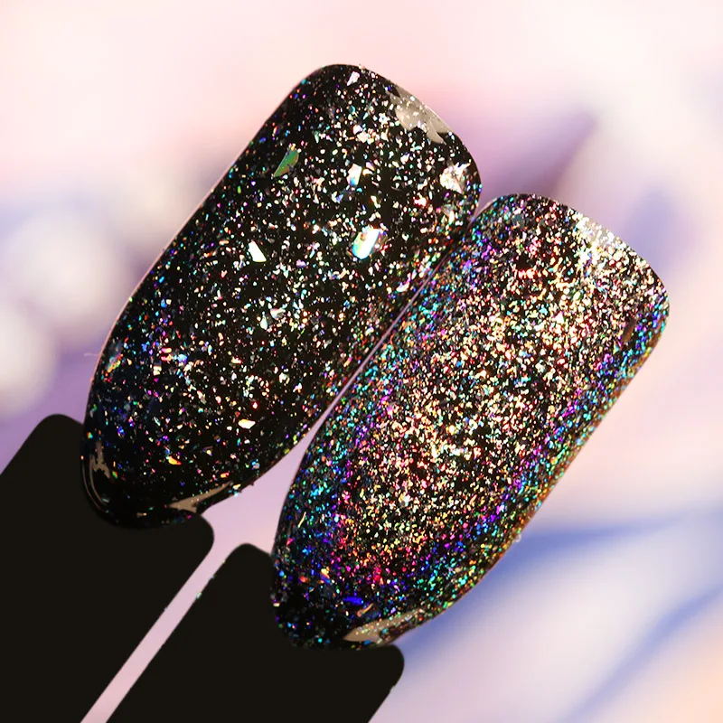 

BORN PRETTY Silver Holo Nail Flakes 0.2g Galaxy Bling Laser Nail Sequins Holographic Glitter Powder Paillette