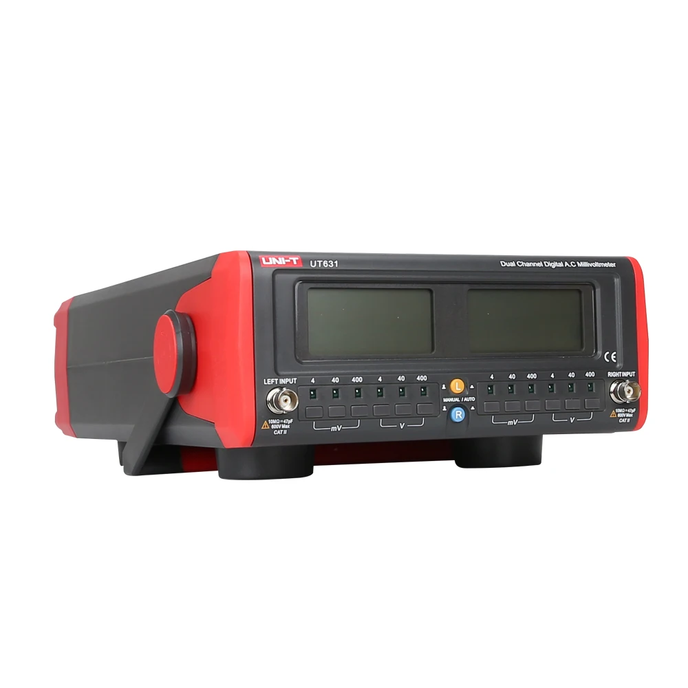 UNI T UT631 UT632 двухканальный цифровой Дисплей AC милливольтметр метр Напряжение