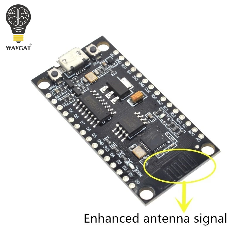 WAVGAT NodeMCU V3 Lua wifi модуль интеграции ESP8266 + дополнительная память 32M flash USB serial