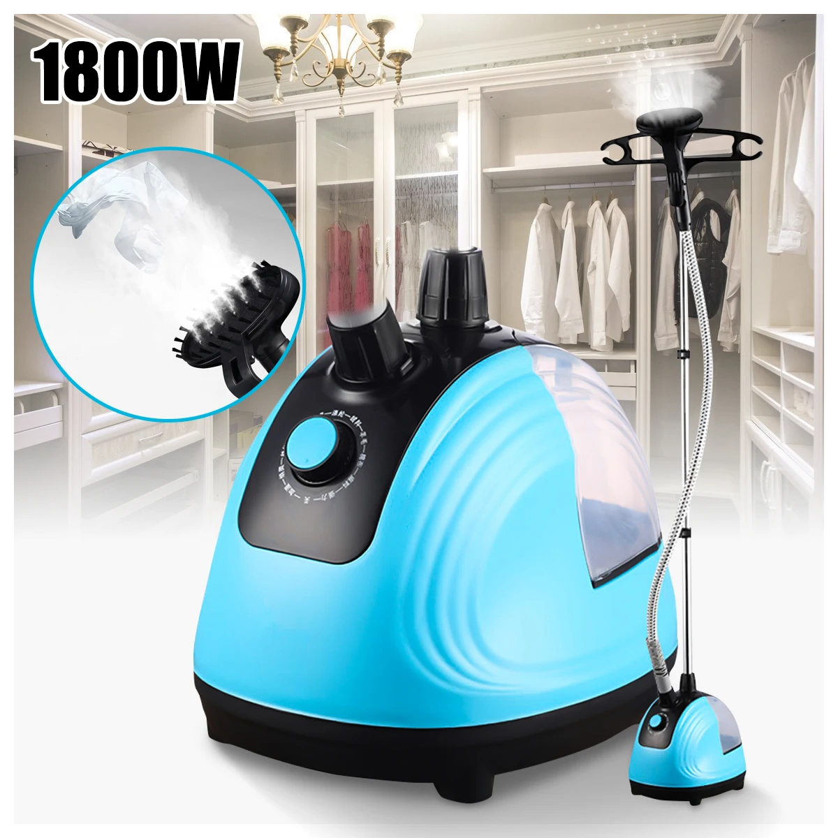 220V 1800W Portable Handheld Garment Steamer Adjustable Electric Irons Clothes Ironer Steamer Garment Hanging Ironing Machine 220V 1800W Portable Handheld Garment Steamer Adjustable Electric Irons Clothes Ironer Steamer Garment Hanging Ironing Machine