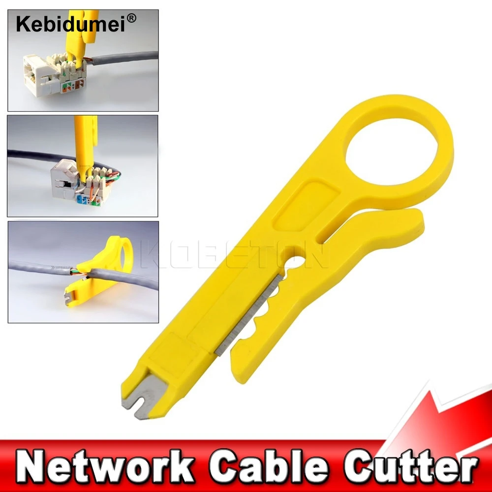5Pcs Network Wire Cable Punch Down Cutter Stripper CAT-5 CAT-5e CAT-6-Data #S04 