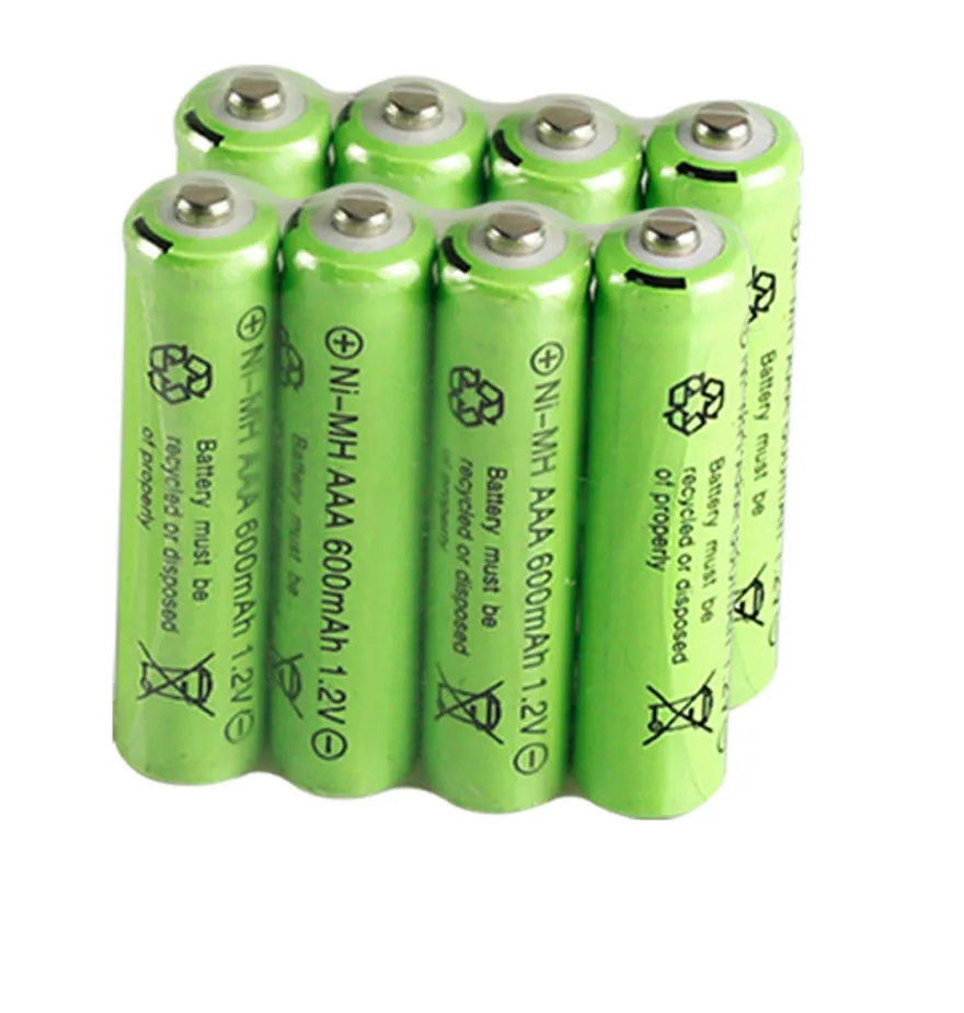 8 шт 1,2 v 600mAh AAA игрушка с дистанционным управлением перезаряжаемая ni-mh аккумуляторная батарея AAA 1,2 V 600mAh