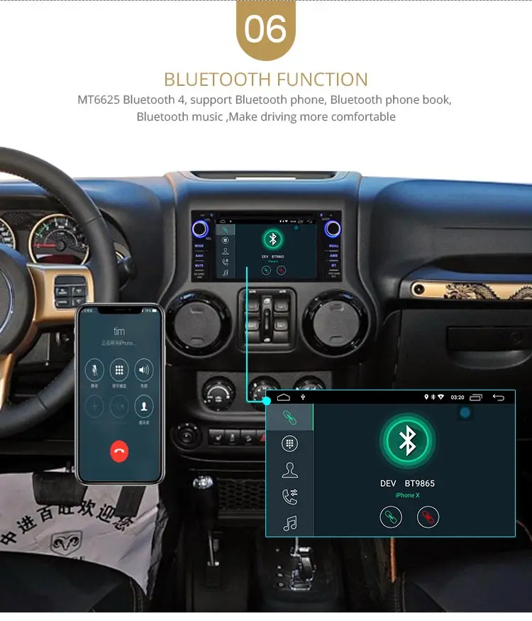 Best LJDA Android 9.0 Car Radio Multimedia DVD GPS For Dodge RAM 1500 Chrysler Sebring Jeep Compass Commander Grand Cherokee Wrangler 8