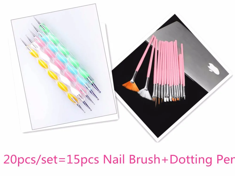 1. Nail Art Glitter Brush Set - wide 5