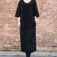 Зимний для волос соболь Флокирование культивировать свою мораль показать тонкий длинный Соболь сделать без подкладки верхней одежды