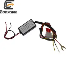 DRL контроллер автомобильные светодиодсветодиодный дневные ходовые огни Реле Жгут с регулировкой яркости ВКЛ./ВЫКЛ. 12-18 в контроллер противо...