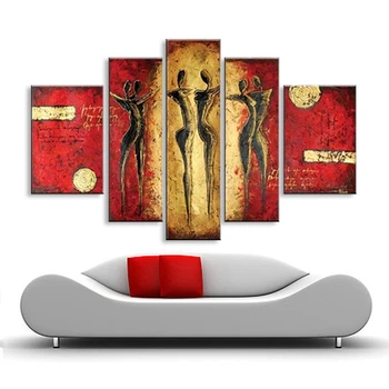 

Pop Unframe 100% Handpainted Abstract figure Oil Painting on Canvas Pictures wall art picture for living room Home Decor