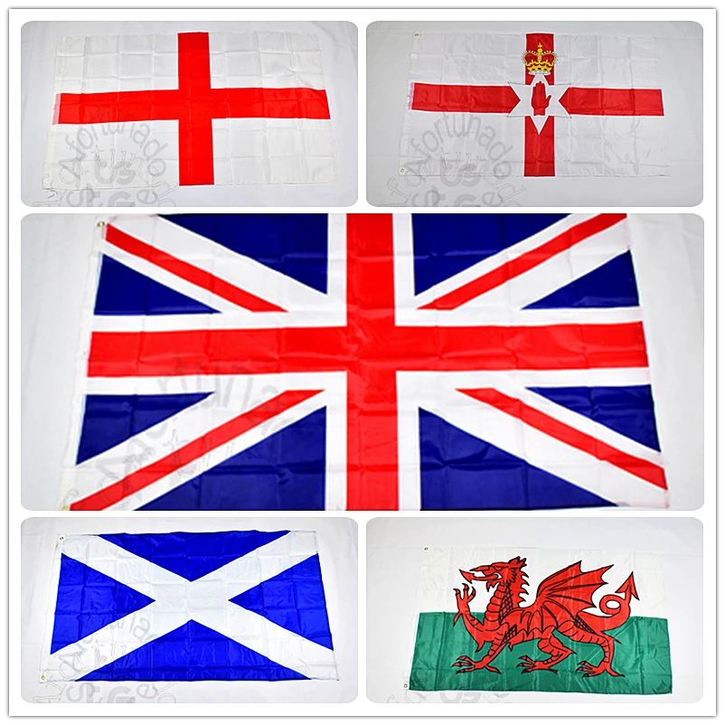 

UK 90*150cm British England United Kingdom of Great Britain Scotland flag Banner Free shipping 3x5 Foot Hanging National flag