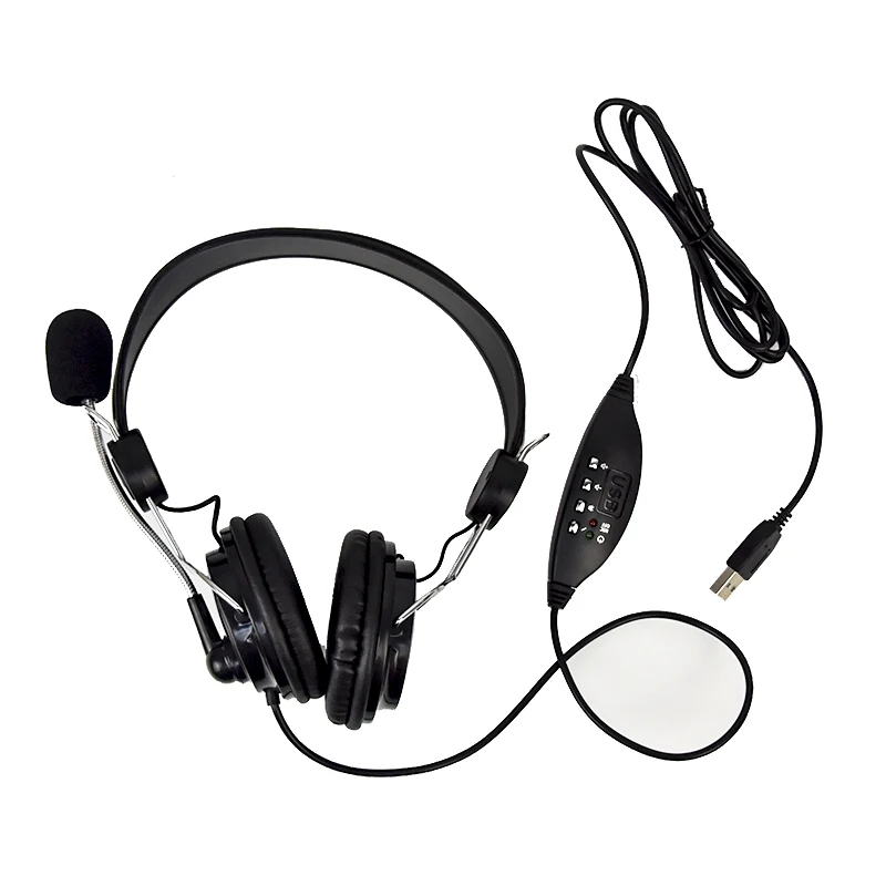 

LIMSON 1.9M Wired USB Headband Headphone Noise Canceling Stereo Gaming headset with Microphone