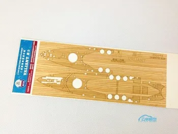 

Dock wood deck 1/700 British naval warrior ship wooden decks with trumpet 05796 Assembly model Toys