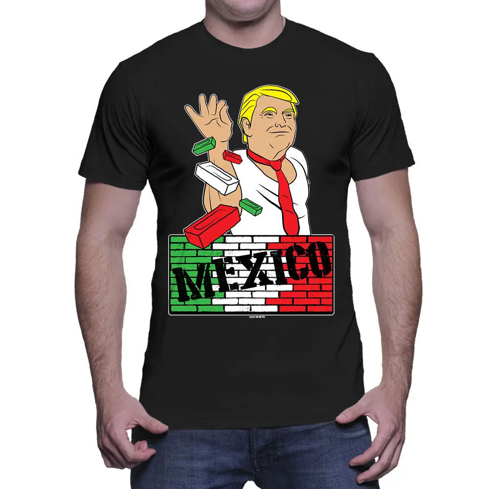 

Trump Building Mexico Wall - Donald President Trumpbe Saltbe Mens T-Shirt