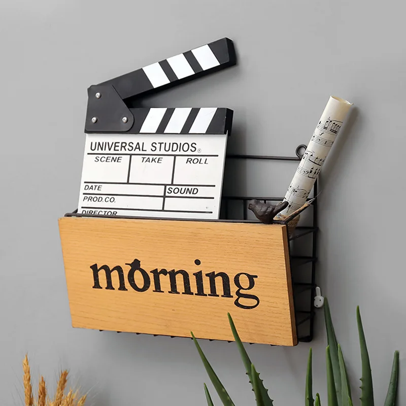 الشمال الجدار شنقا الحديد صحيفة تخزين بسيطة رف الكتب مجلة وأصحاب المنزل الإبداعية الطيور الحرف ديكورات موضة هدايا