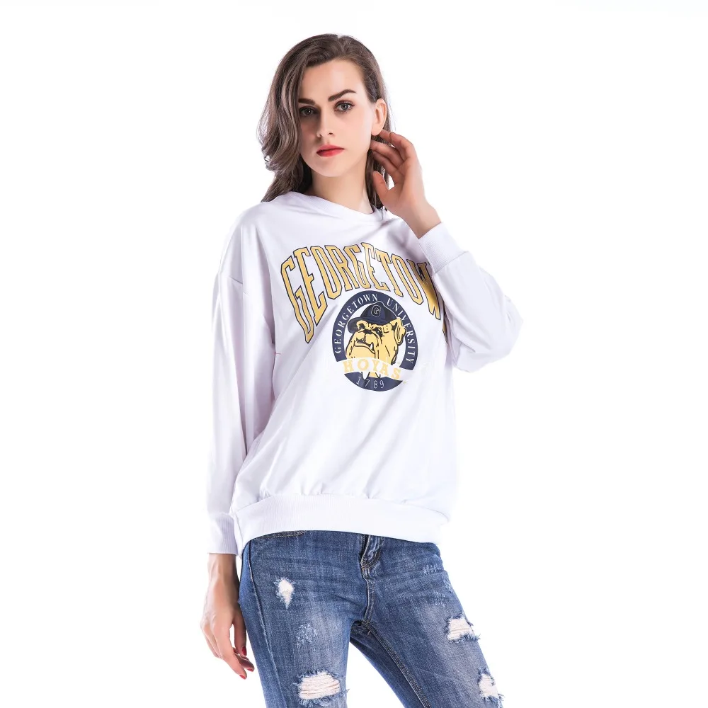 PGSD Simple Fashion Big size Women Clothes Winter O-Neck cartoon Letter printed long sleeve loose Sweatshirt female Pullovers PGSD Simple Fashion Big size Women Clothes Winter O-Neck cartoon Letter printed long sleeve loose Sweatshirt female Pullovers