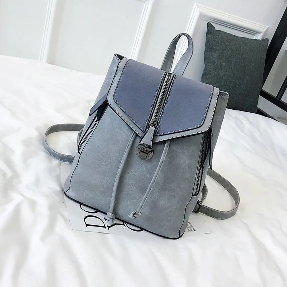 

Women travel pack Fashion Soft Leather Casual Small Packet Backpacks Bags leisure Shouder Bag for girls