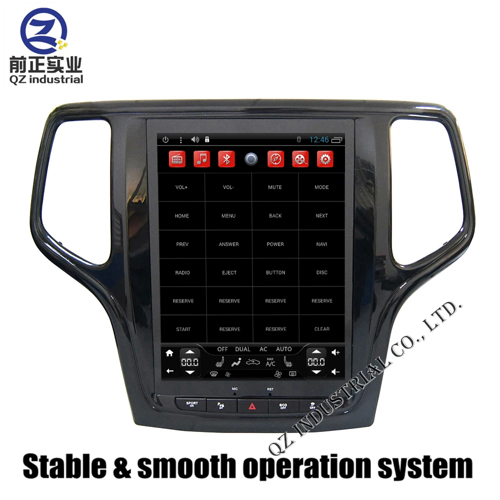Best 10.4" Upright Huge Screen Android 4.4 T3 2G 32G for Jeep grand Cherokee 2015-2017 Car DVD Player with 3G 4G WIFI GPS Map Radio 6