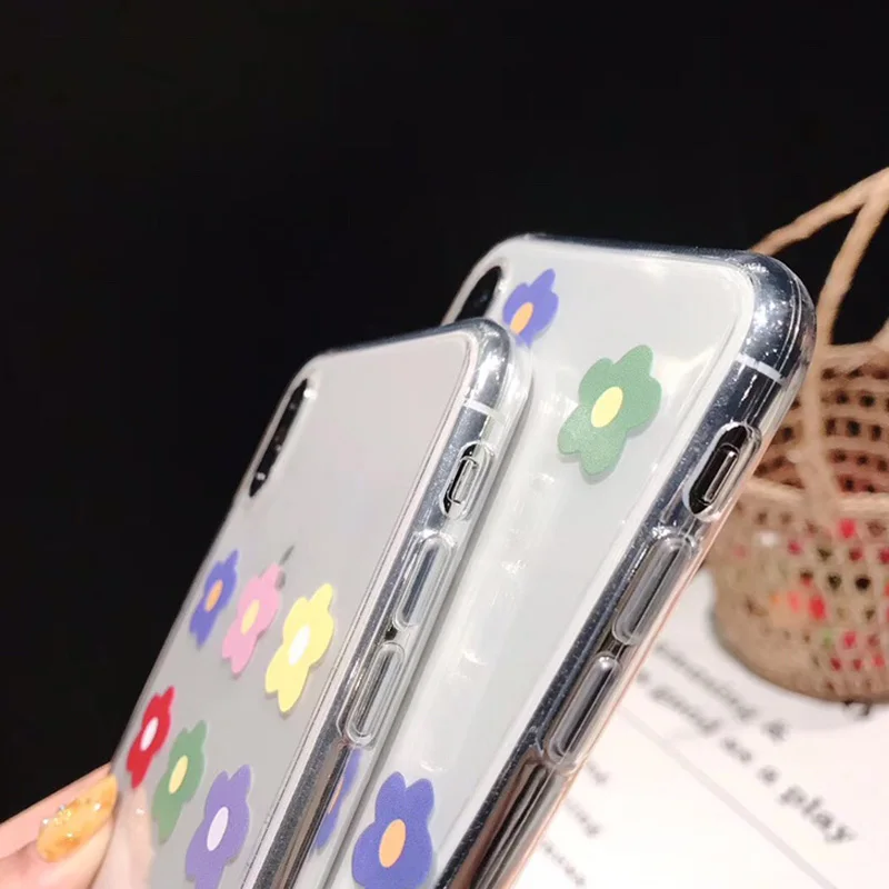 Moskado Прозрачный цветочный чехол для телефона с листьями для iPhone X, XR, XS, Max, 7, 8, 6, 6s Plus, 5, 5S, SE, цветы, мягкий ТПУ прозрачный чехол-накладка