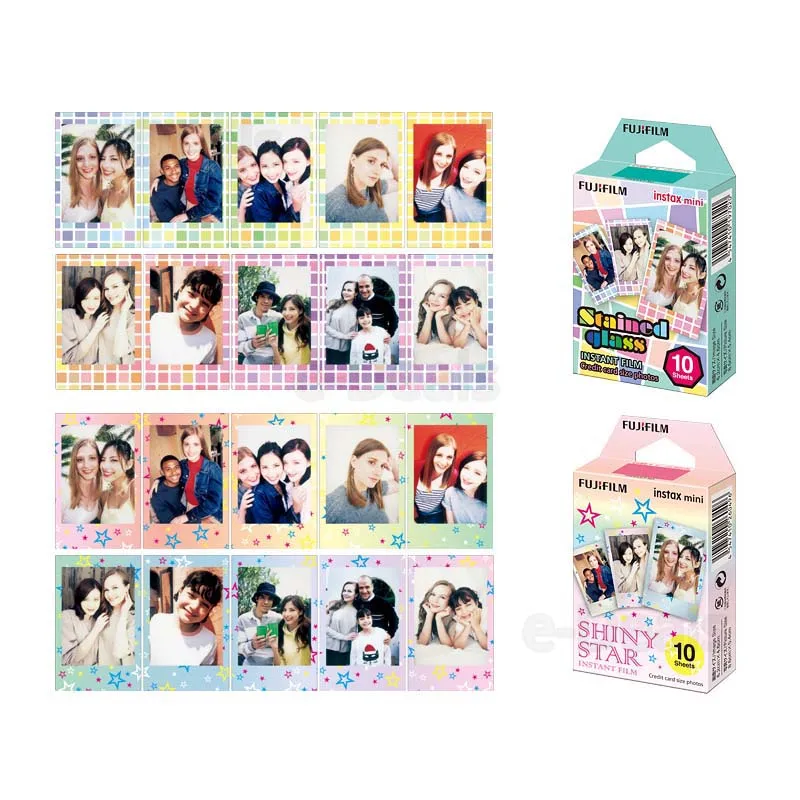 Пленка Fujifilm Instax Mini комплект из 5 предметов витражное стекло комиксы полоски