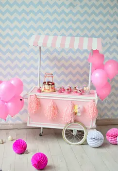 

candy buffet cake balloon chevron photography backgrounds Vinyl cloth High quality Computer print wall backdrop