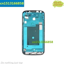 10 шт./лот Передняя рамка Крышка панель ободка фары запчасть для samsung Galaxy S4 SGH-M919 серебристый/черный