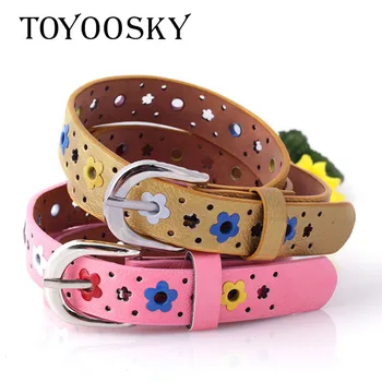 

Quality PU Child Belt Fashion Leisure Designer Children's Belt of Boys And Girls Cowboy Belts Candy Colors TOYOOSKY