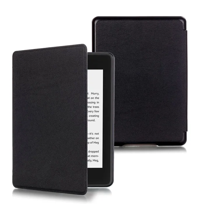 

PU Leather Cover Stand Case for Amazon New Kindle Paperwhite 4 2018 (Kindle 10) + 2Pcs Screen Protector Gift