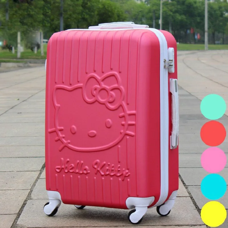 Lovely hello Kitty 20 24 inches girl trolley case students Travel