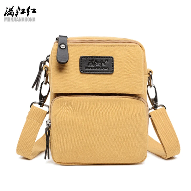 Manjianghong Men&#39;s Fashion Canvas Handbags Vintage Canvas Crossbody Bags Casual Small Messenager ...