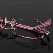 Алмазная резка женские очки для женщин красивый темперамент рецептурных очков миопия, Гиперметропия радиационная стойкость очки