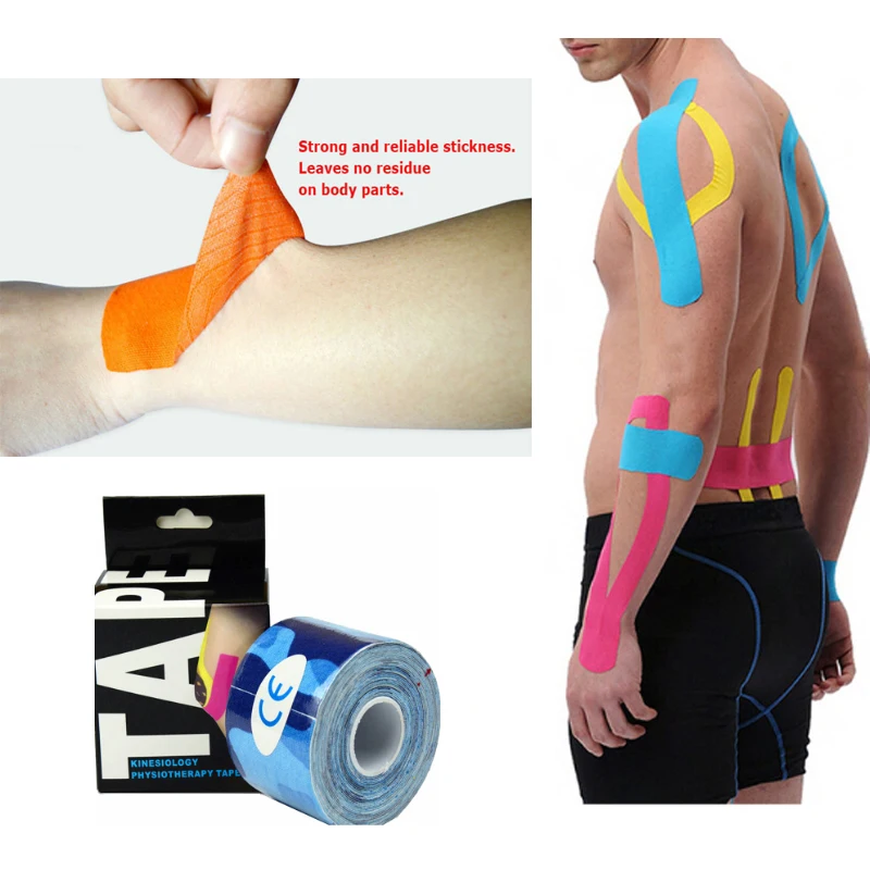 5cm x 5m Camo kinesiology tape Camouflage Muscle Bandage Athletic