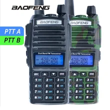 Baofeng UV-82 walkie talkie UV82 Portable Two-way Radio Dual PTT CB Radio long range transceiver dual band UV 82 Hunting Radio