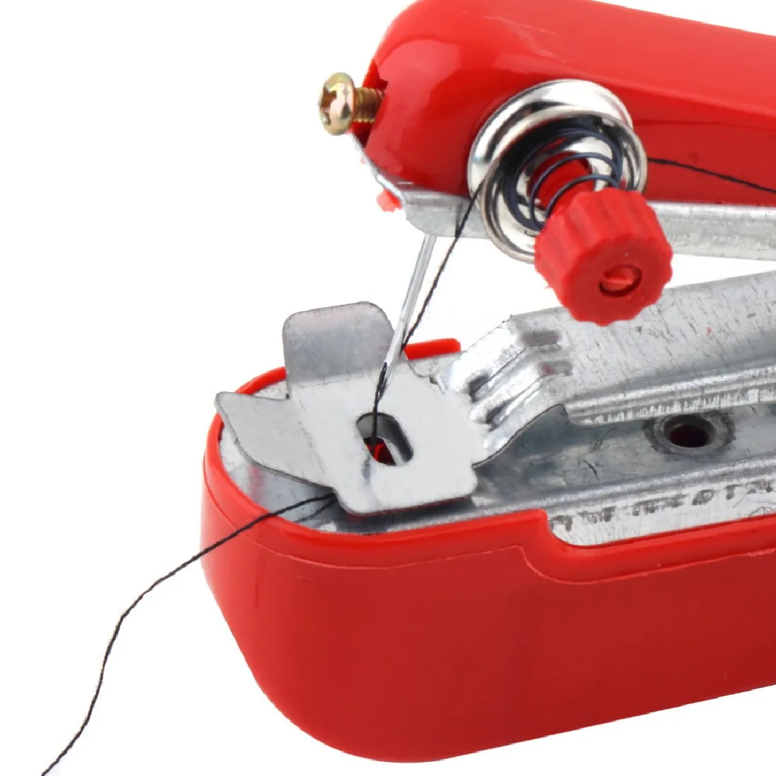  1Pcs Portable Needlework Cordless Mini Hand-Held Clothes Fabrics Sewing Machine