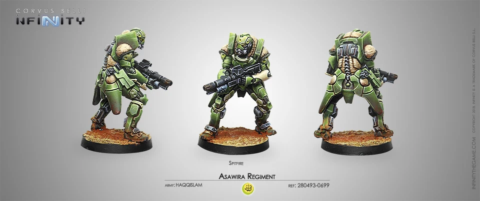 

[Loong Way Miniatures] Corvus Belli Infinity 0699 ASAWIRA REGIMENT 32mm Metal Miniature